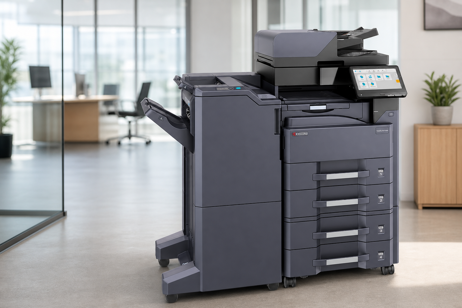 Kyocera multifunction printer in a modern office
