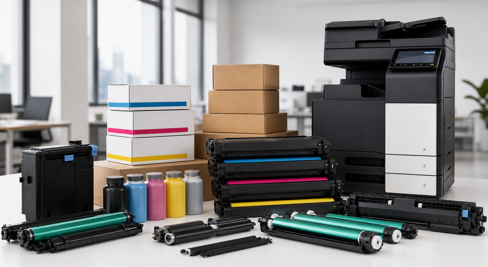 Printer toner cartridges and office equipment supplies